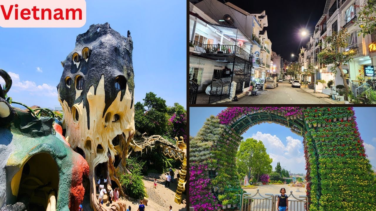 Is This the Weirdest Building in Vietnam? | Dalat Exploration | India to Vietnam Trip