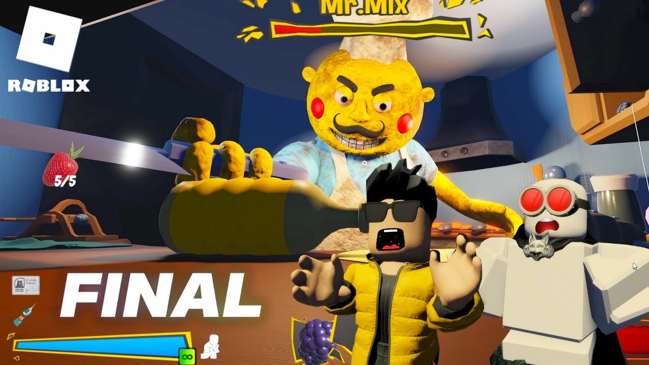 ROBLOX, UDAVI e PRODUÇÃO CONTRA MR MIX🔴FINAL🔴escape do sr mix obby, Escape de terror no roblox,