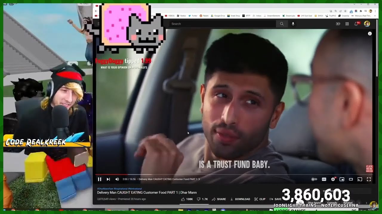 KreekCraft Reacts to Dhar Mann - Delivery Man CAUGHT EATING Customer Food PART 1
