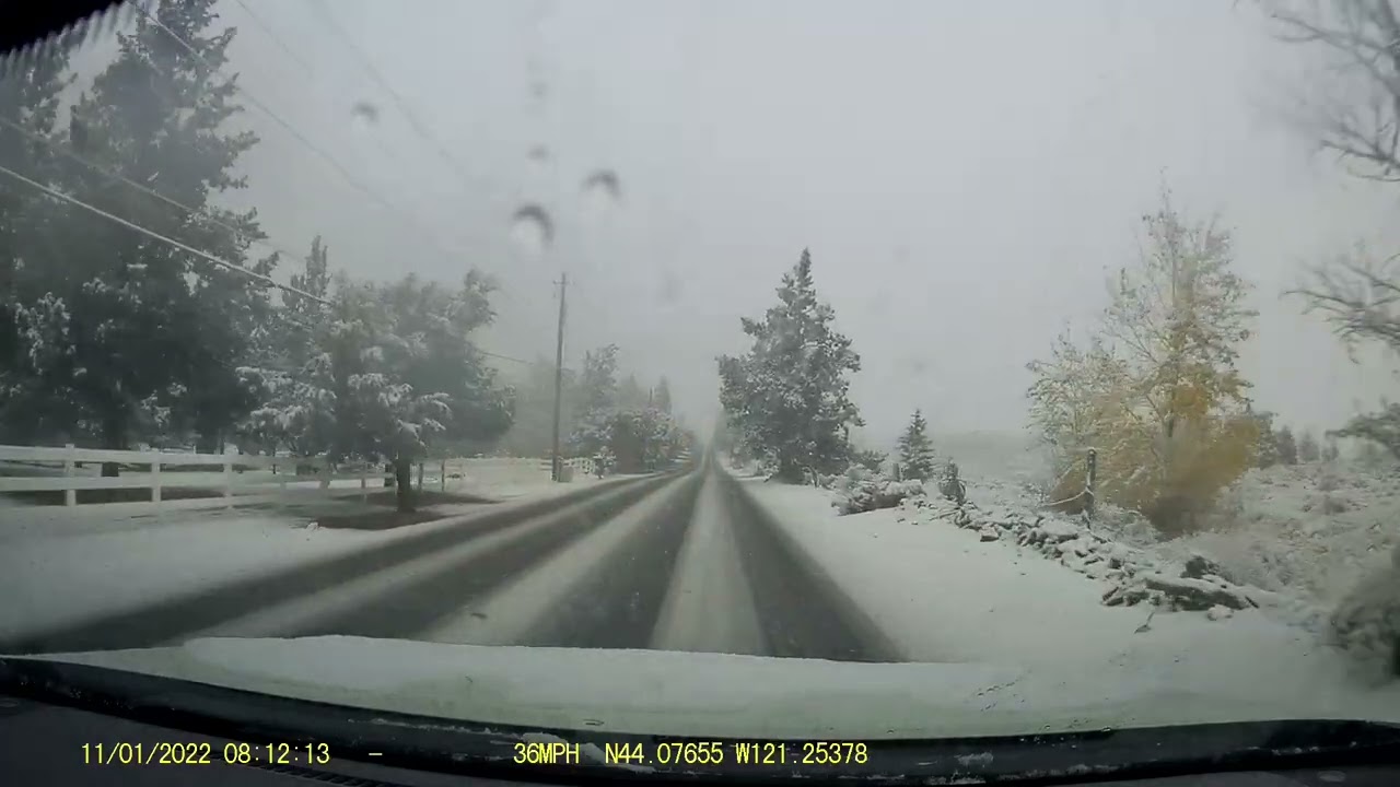 First Snow of the Season in NE Bend, OR