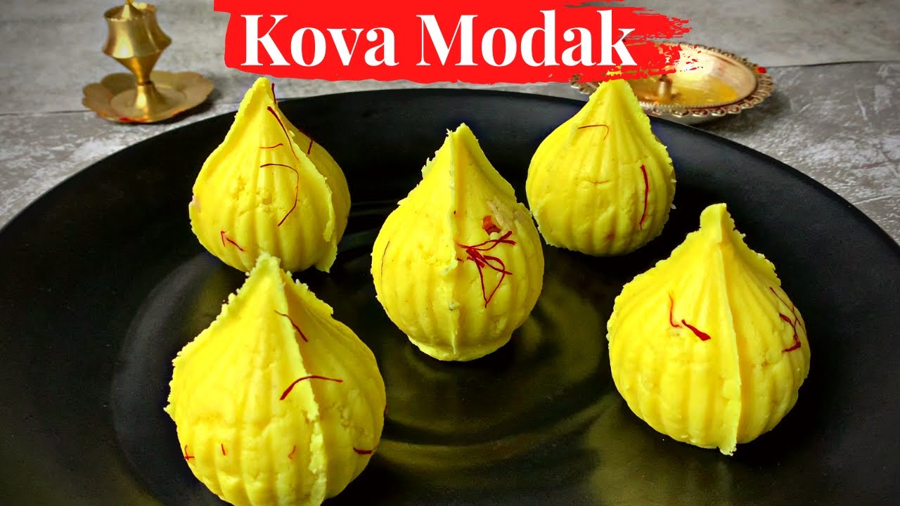 Kova Modak Recipe | Khoya modak | Cadbury modak | Charish indian kitchen