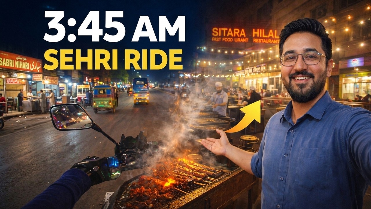 3:45 AM Sehri Ride | Karachi Ki Khali Raaton Ka Sukoon