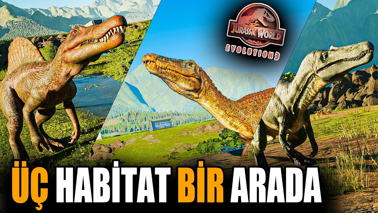 Jurassic World Evolution 3’te Spinosaurus, Baryonyx ve Suchomimus İçin Dev Dairesel Habitat!