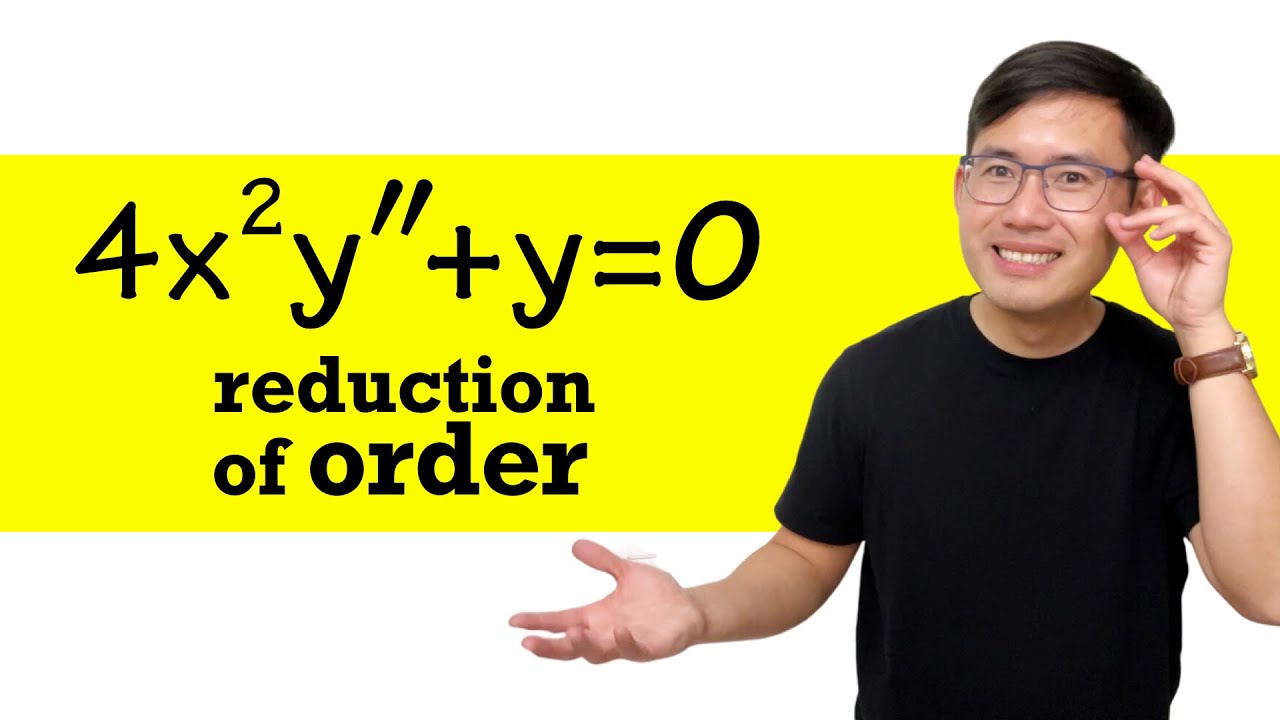 solving 4x^2y''+y=0 by using reduction of order (characteristic equation with repeated roots)