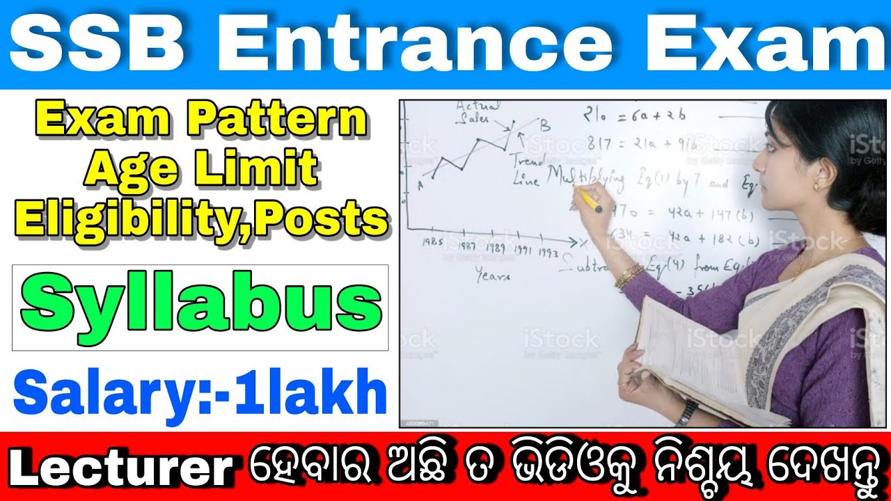 SSB Lecturer Entrance Examination//SSB Entrance Eligibility,Exam Pattern,Age Limit,Salary,Exam Mode