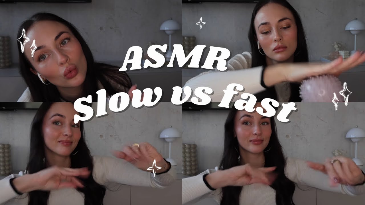 Fast vs Slow ASMR Trigger to relax you 🥰🥰 (deutsch/german)