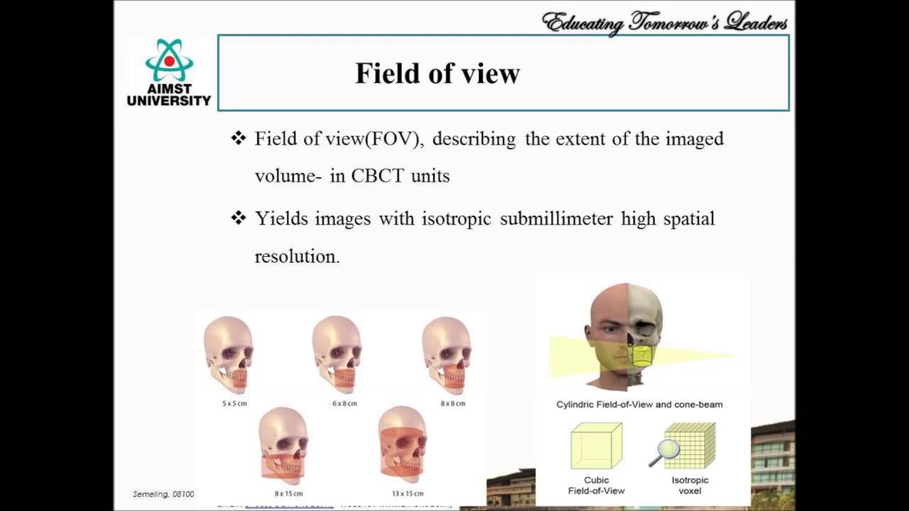 THREE DIMENSIONAL DIAGNOSTIC IMAGING: CBCT