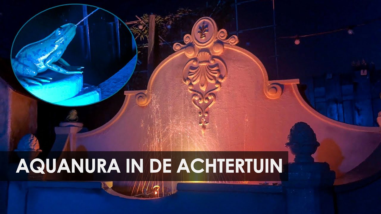 Efteling-watershow Aquanura in het klein nagebouwd (Mini Efteling Nieuwkuijk)