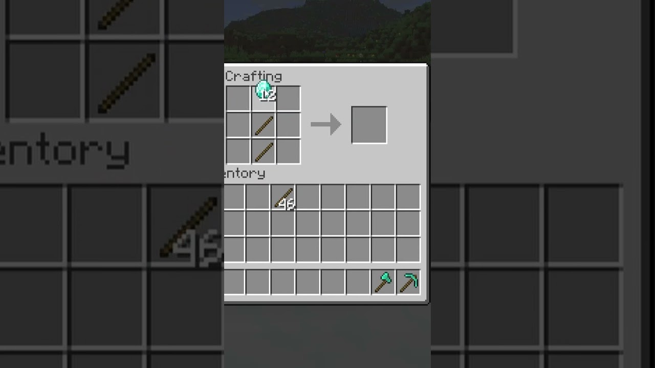minecraft crafting trick