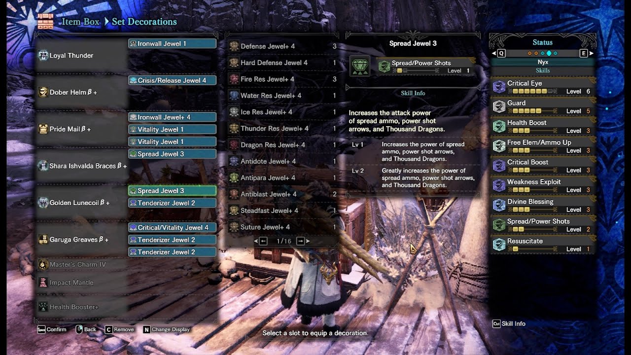 Zinogre HBG Spread. Casual MR Normal Teostra hunting.