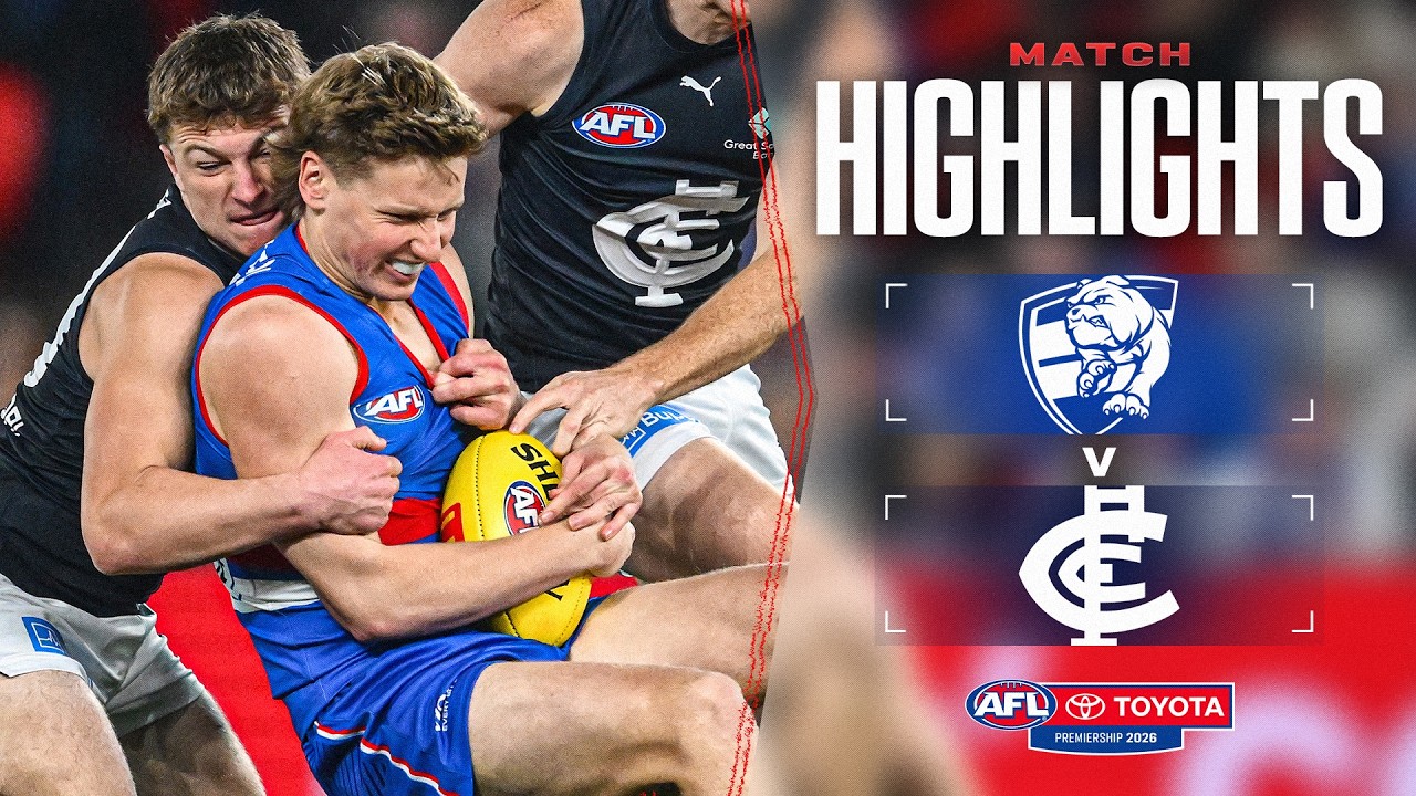 Western Bulldogs v Carlton Highlights | Round 23, 2026 | AFL