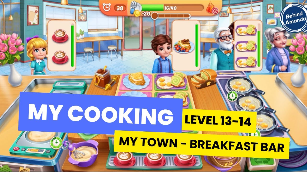 MY COOKING | MY TOWN - BREAKFAST BAR LEVEL 13-14 WALKTHROUGH INDONESIA