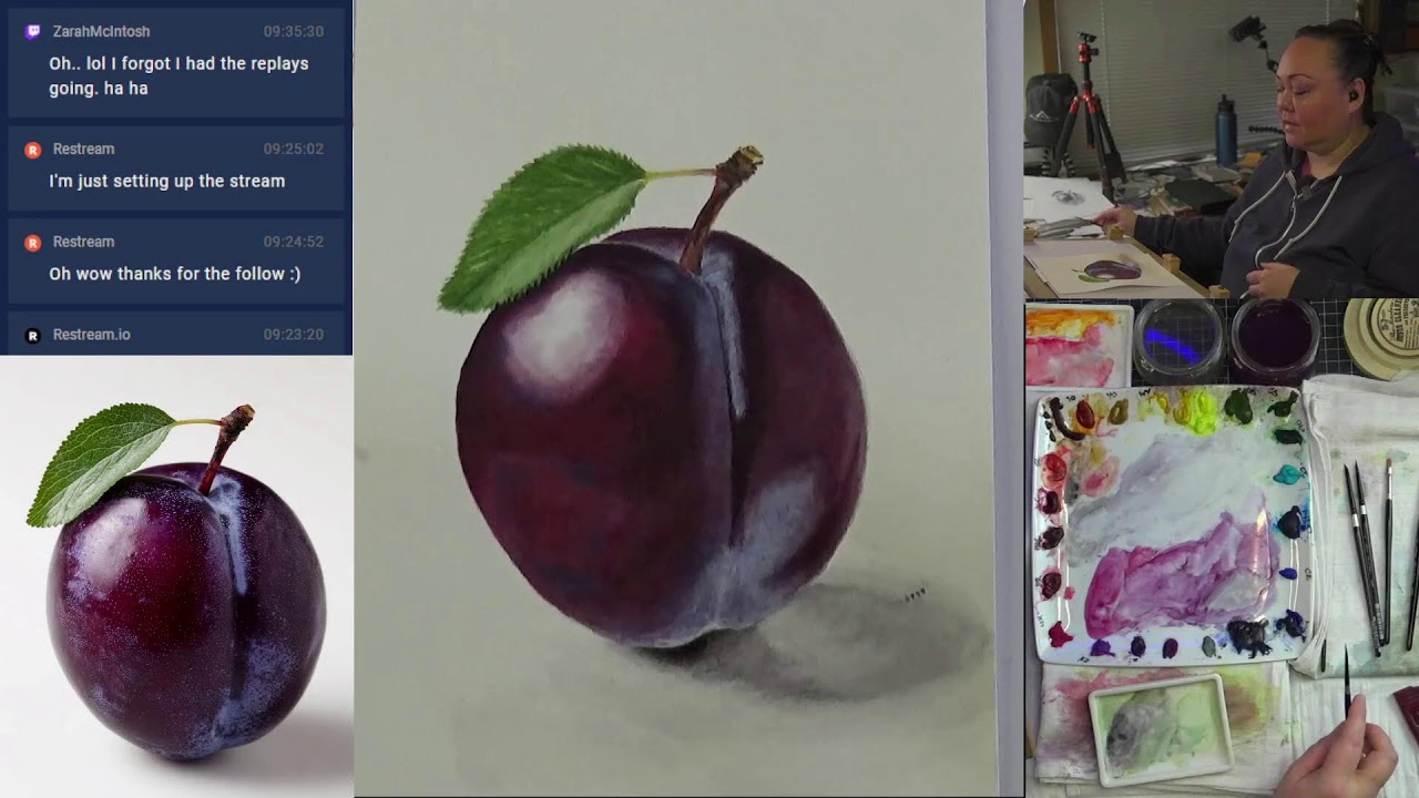 Livestream Replays - Hyper Realistic Watercolor For Beginners