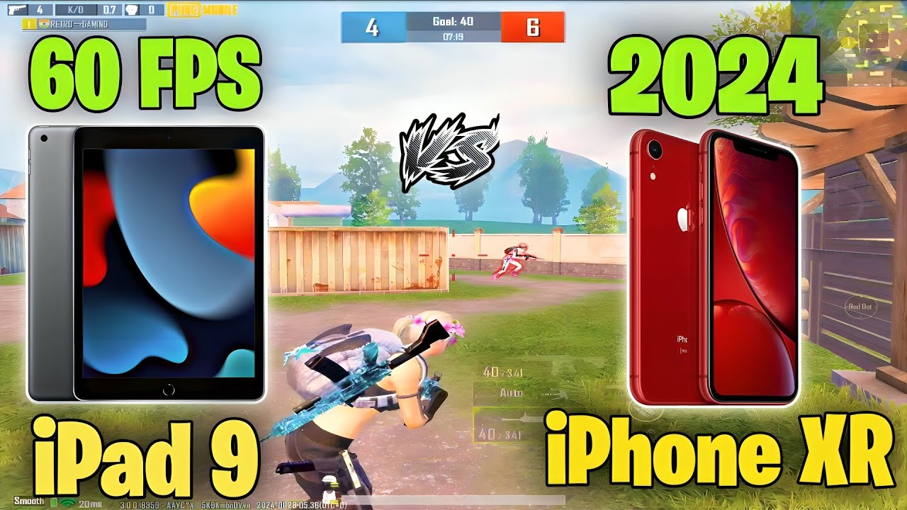 iPhone XR vs iPad 9th Gen (TDM COMPARISON) IN 2024 | Which Device Have Stable 60 FPS 🔥