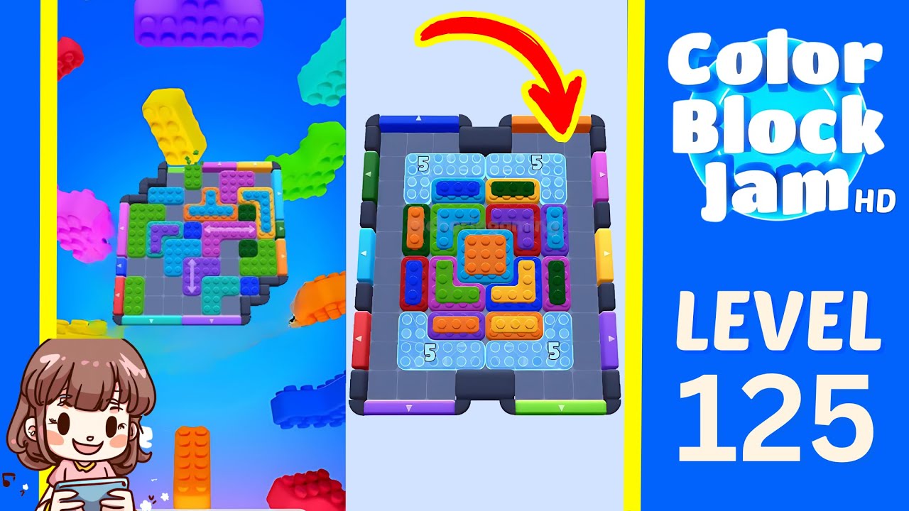 Color Block Jam Level 125 Solution Walkthrough