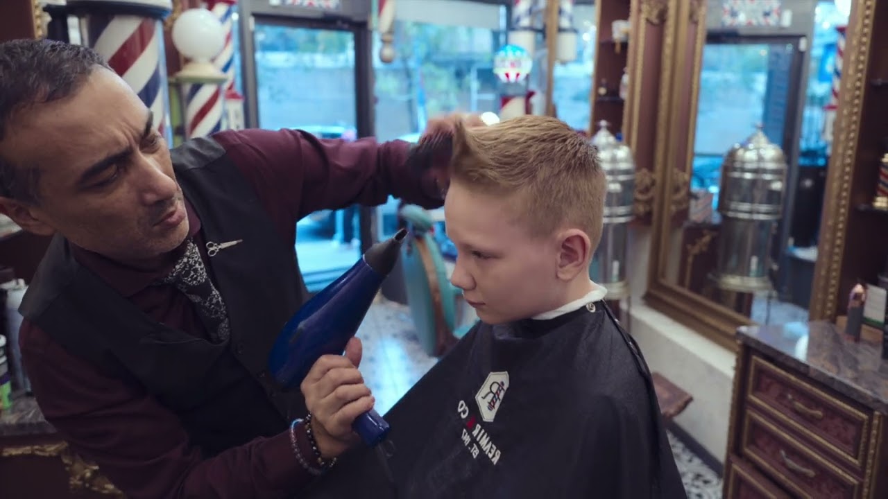 Redo kids haircut by Arthur Rubinoff at NYC Barber Shop Museum
