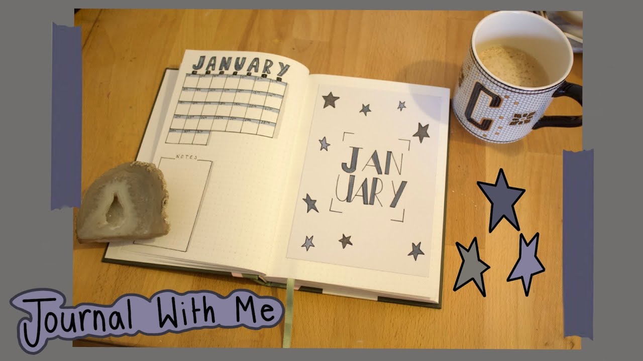 Journal with me  | January 2024  | Star themed Bullet journal