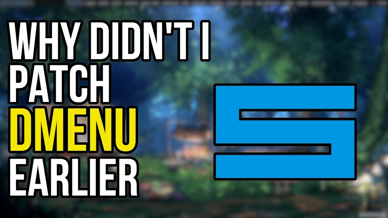 Patching Dmenu Is Absolutely Worth The Time And Effort