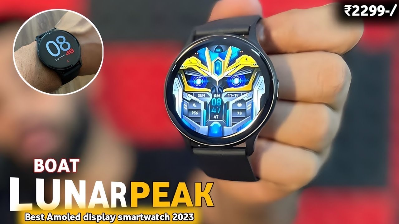 Boat lunar PEAK smartwatch unboxing & review⚡️1.45 inches Amoled Display with calling under ₹2299