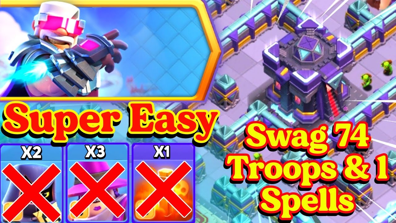 Clashiversary Challenge #2 With Swag 74 Troops & 1 Spells (Clash of Clans)