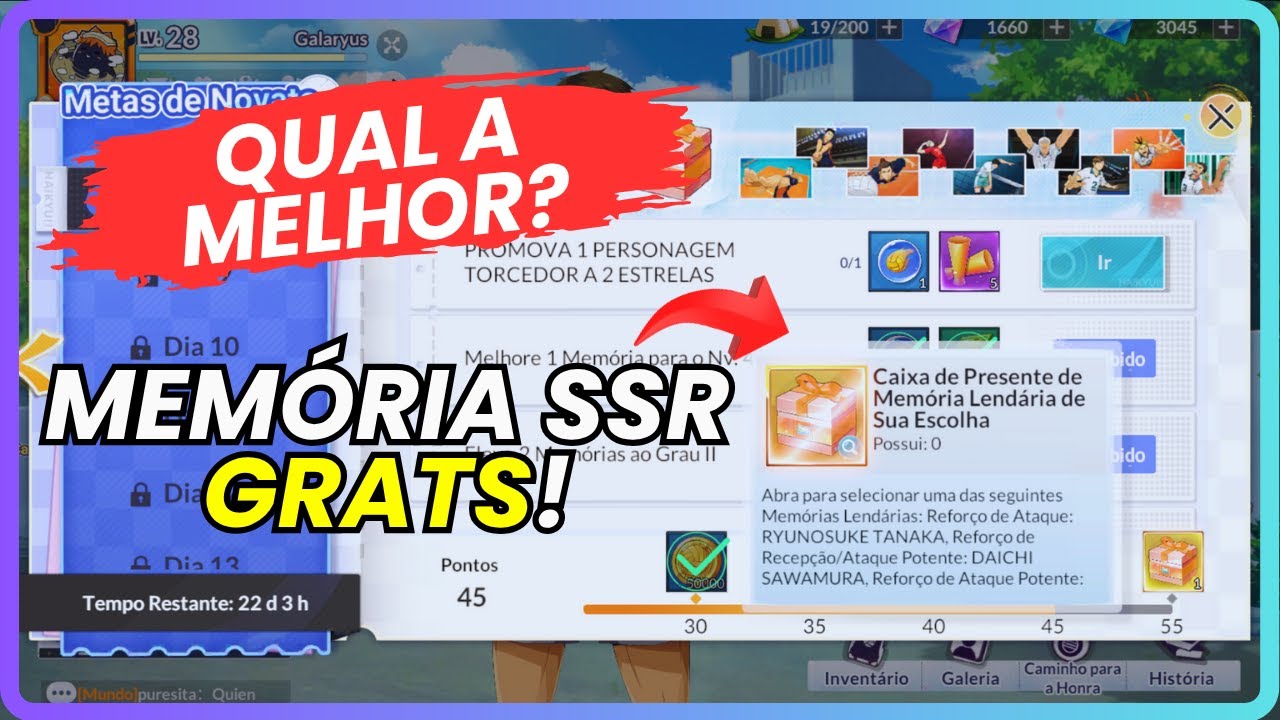 Memória SSR Grats | Escolha a Melhor! | HAIKYU!! FLY HIGH