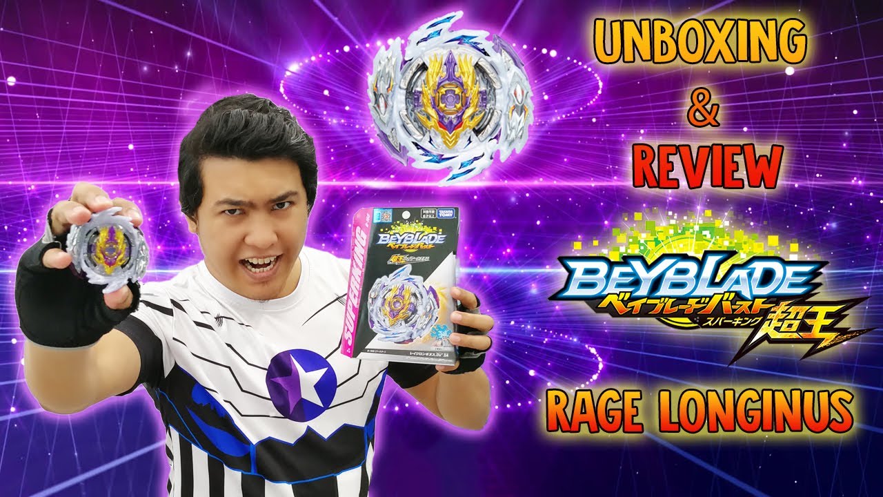 MENGAMUK ! Rage Longinus Ds' 3A Booster B-168 - Beyblade Burst Sparking - Unboxing & Review