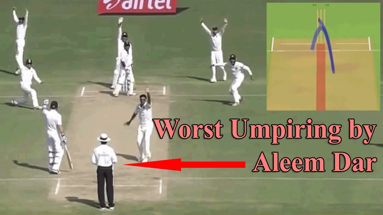 Worst Umpiring decisions in Cricket History by Aleem Dar