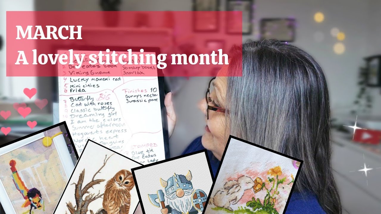FLOSSTUBE #3 | All the things, wips, update, new starts & 2 finished cross stitch #crossstitch