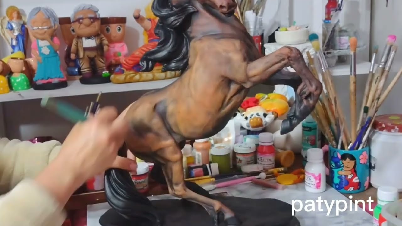 TÉCNICA PINCEL SECO/ CABALLO DE YESO restauración@patypintpatypint180