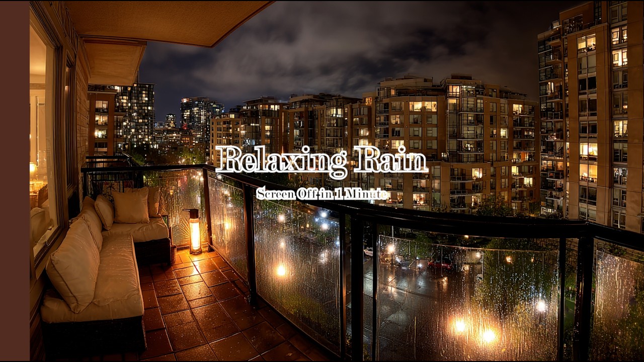 창가에 스미는 밤비 소리 🌙🌧️| Night Rain Seeping Through the Window | Relax Time_InsomRain🎧[Screen off 1min]