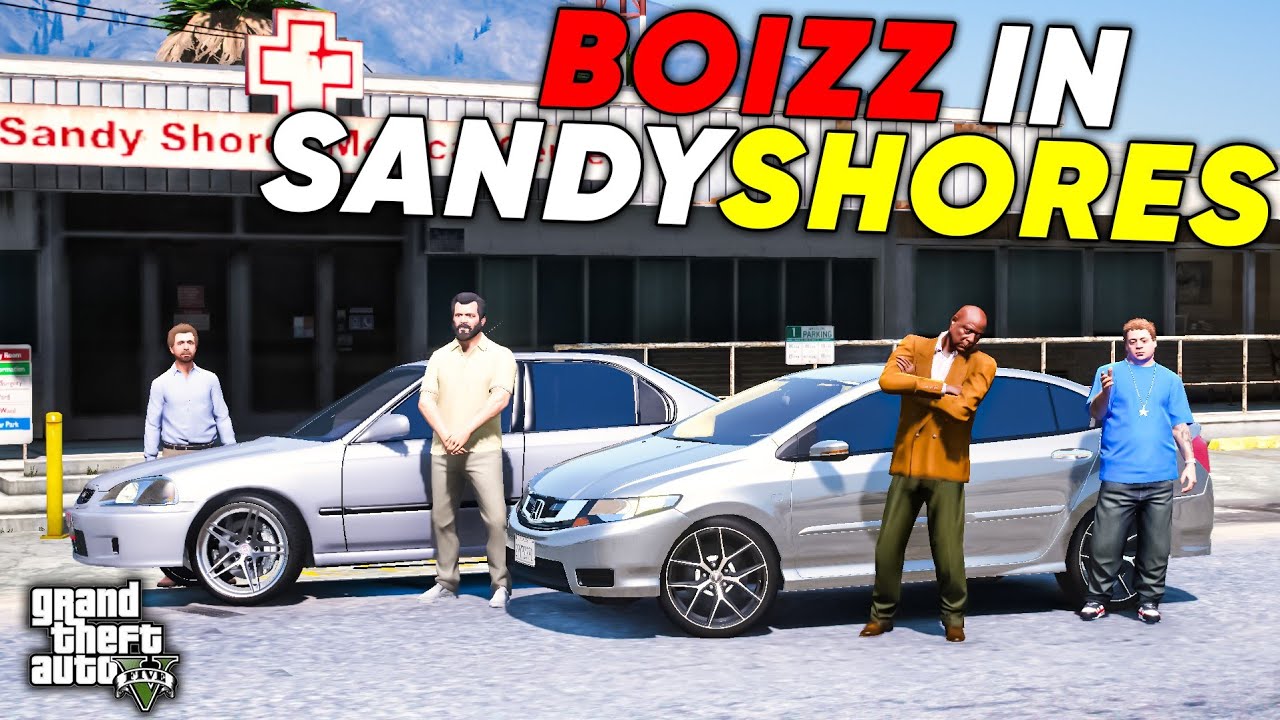 MICHAEL & BOIZ VISITED FRANKLIN IN SANDY SHORES HOSPITAL | GTA 5 | Real Life Mods #551 | URDU |