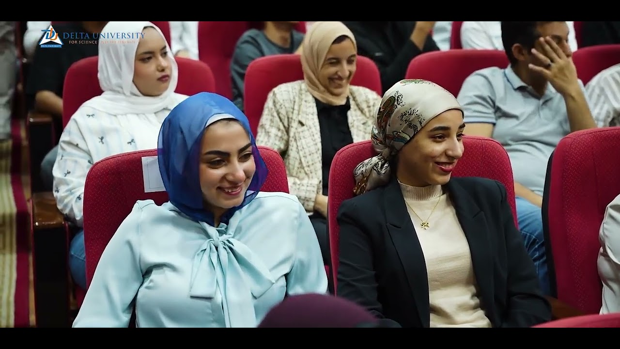 Dr. Zahi Hawass in a meeting at Delta University for Science and Technology in New Mansoura.