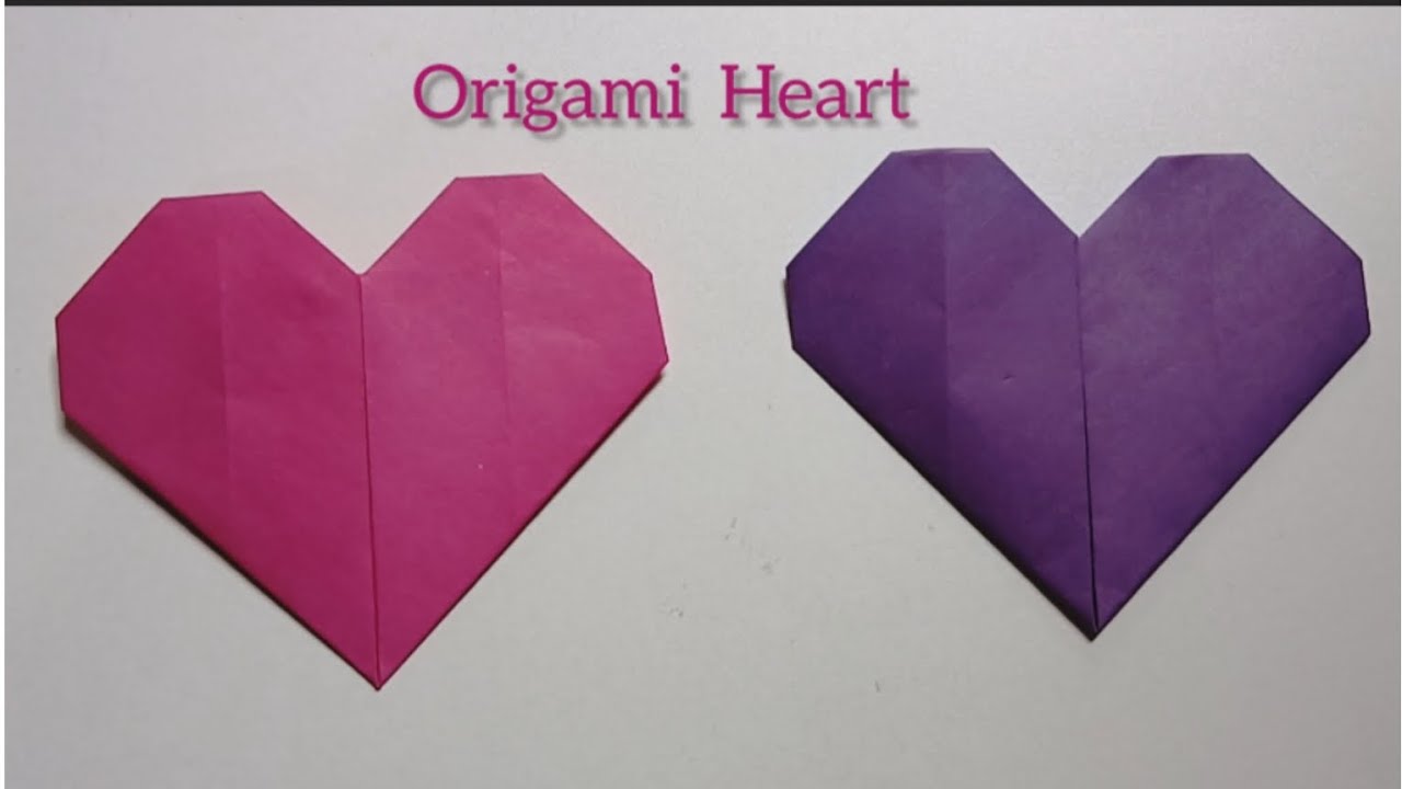 Origami Hati |Cara Membuat Hati dari Kertas Origami | How to Make Paper Heart.