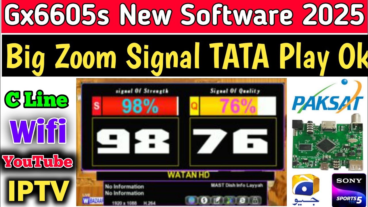 Gx6605s New Software 2025 | Gx6605s Funcam Software | C Line Ok Software | Gx zoom signal software