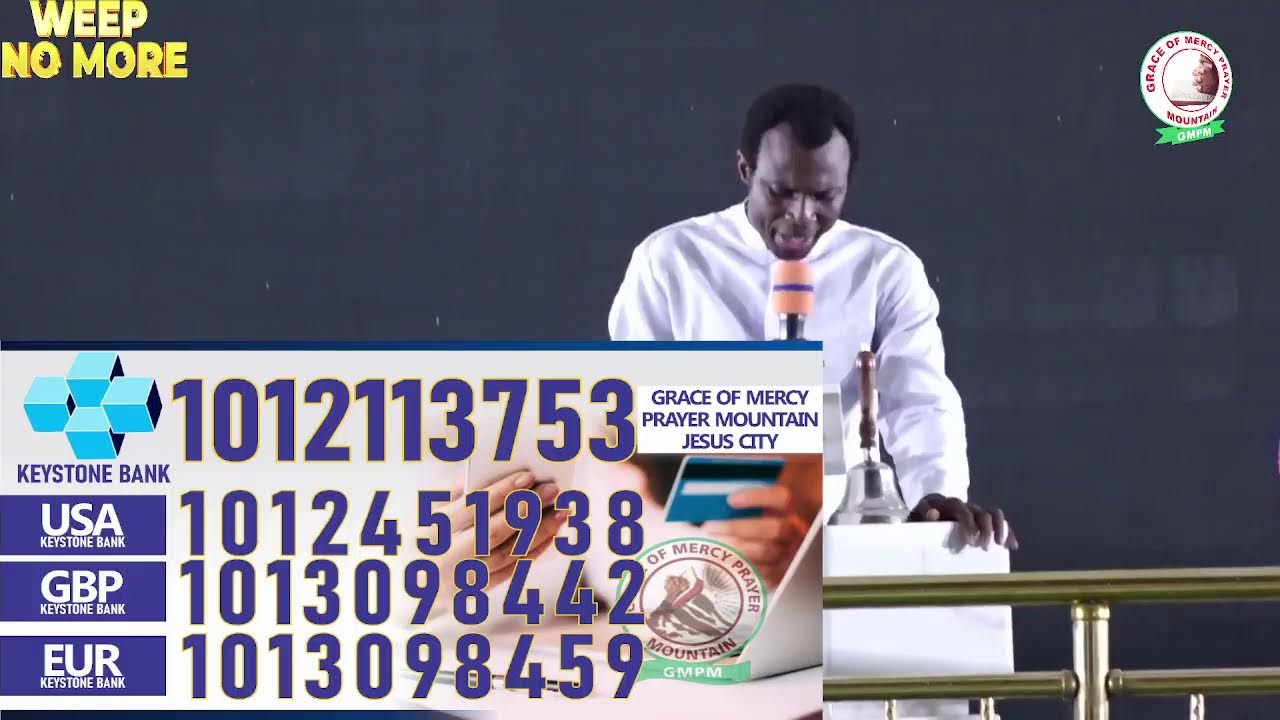 DAY 5 NIGHT SESSION OJO AYO / GBOLUWAGA ADAMIMOGO GLOBAL CONVENTION THEME WEEP NO MORE