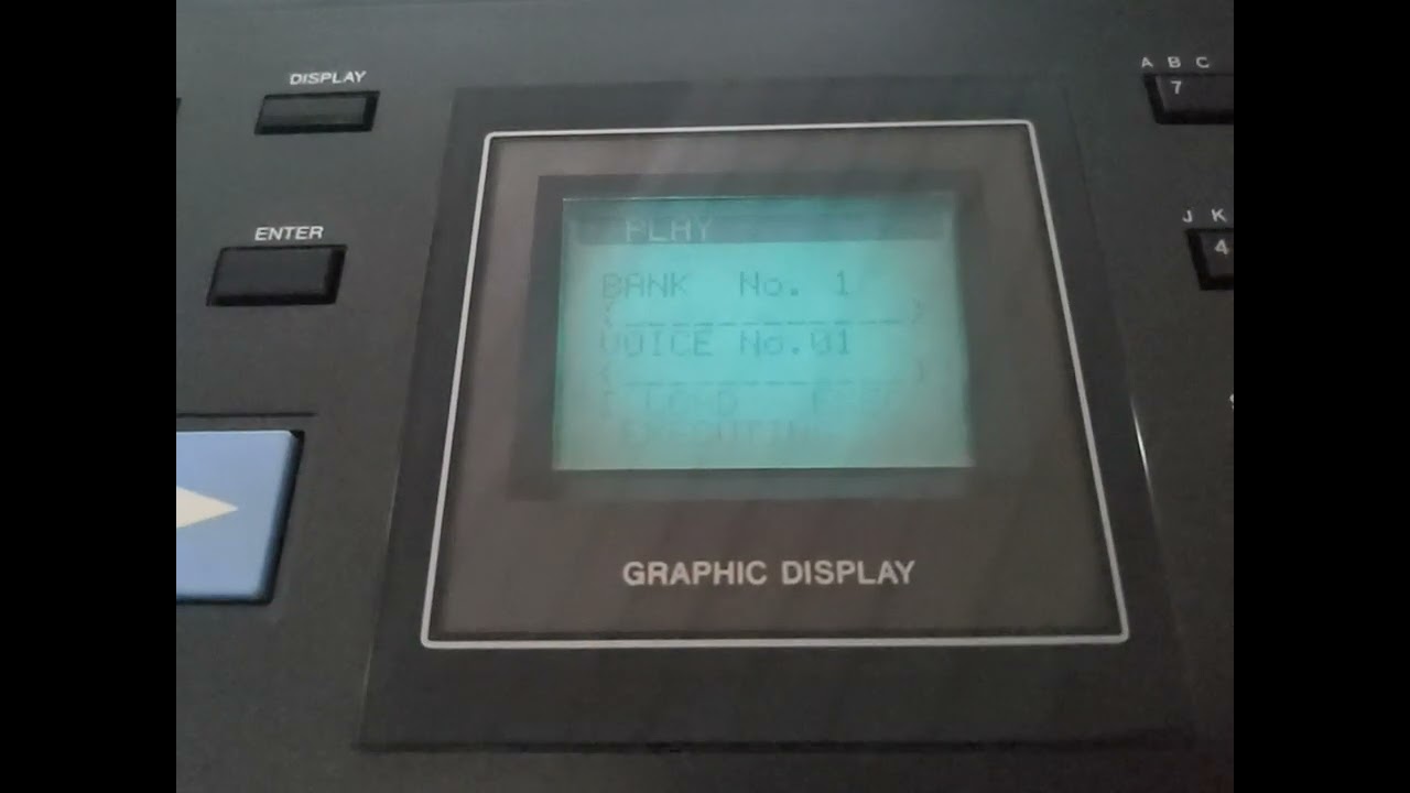 Loading a sample disc on the Casio FZ-1