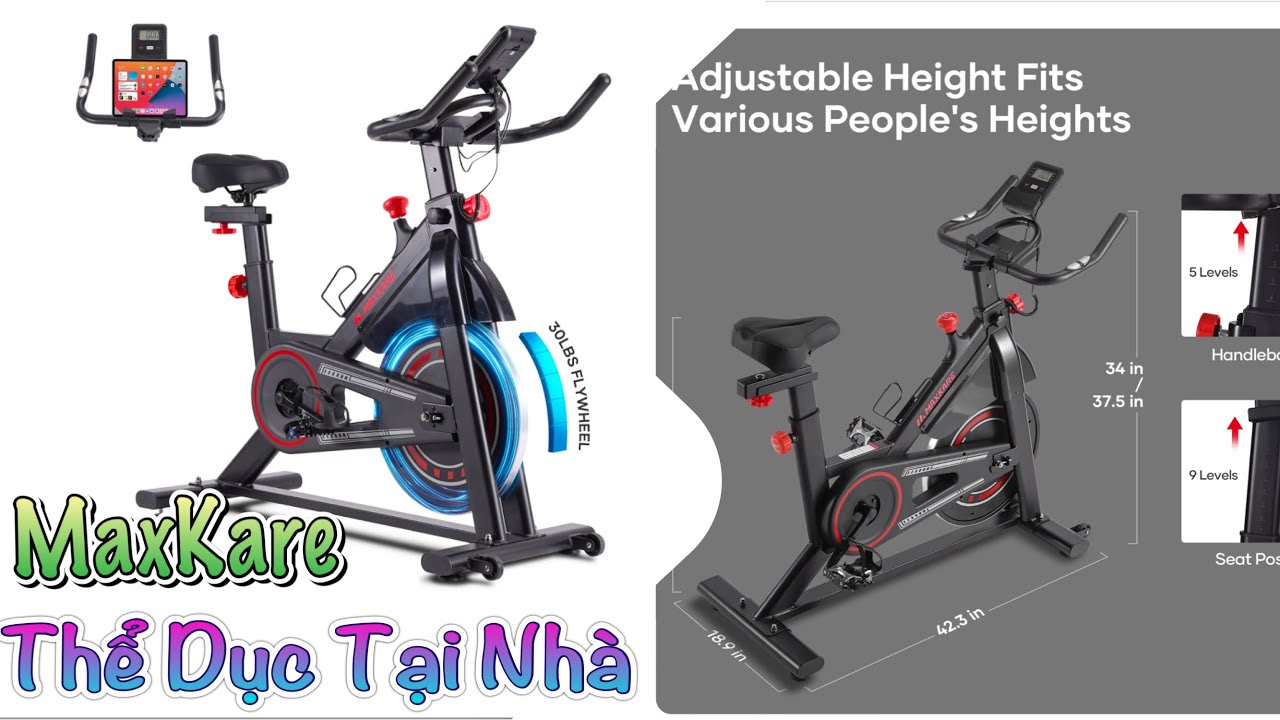 MaxKare Thể Dục Tại Nhà - Món Quà Sức Khoẻ-Xe Đạp Thể Dục Onsale- Indoor Cycle Bikes -Vlog 307