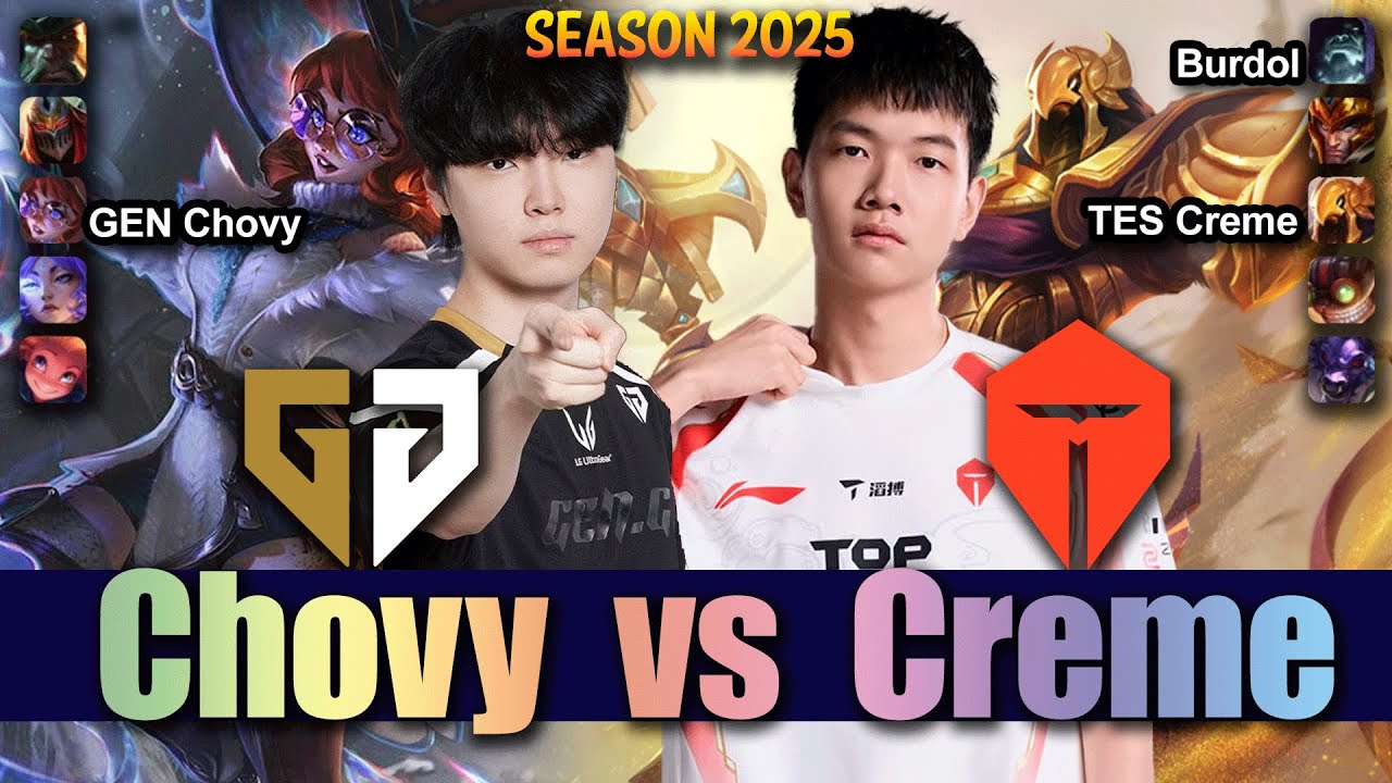 GEN Chovy vs TES Creme - Chovy AURORA vs Creme AZIR Mid - Patch 25.19 KR Ranked | lolrec