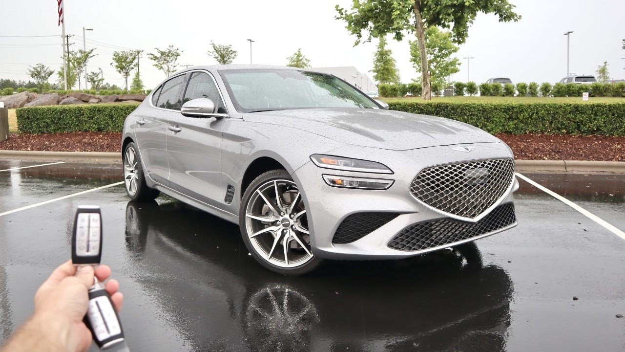 2022 Genesis G70: Start Up, Test Drive, Walkaround, POV and Review