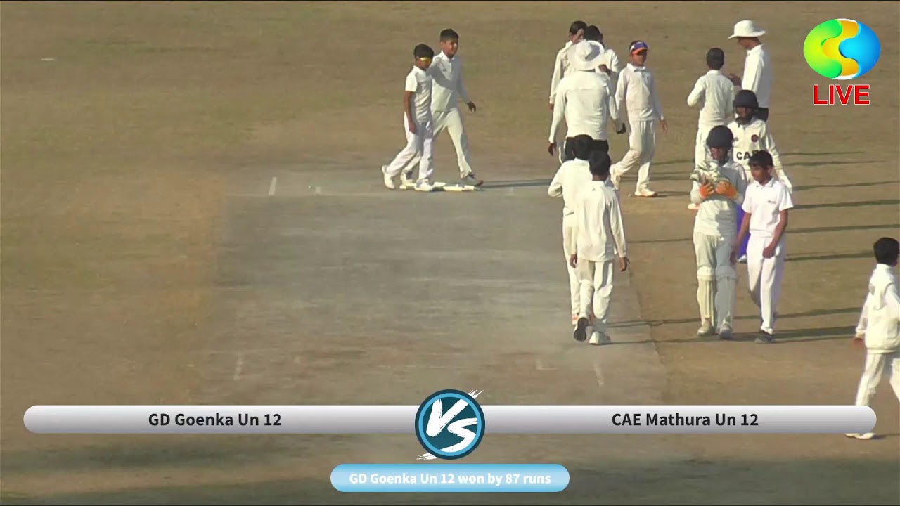 G.D. Goenka Cricket Cricket Academy v/s  C.A.E Mathura