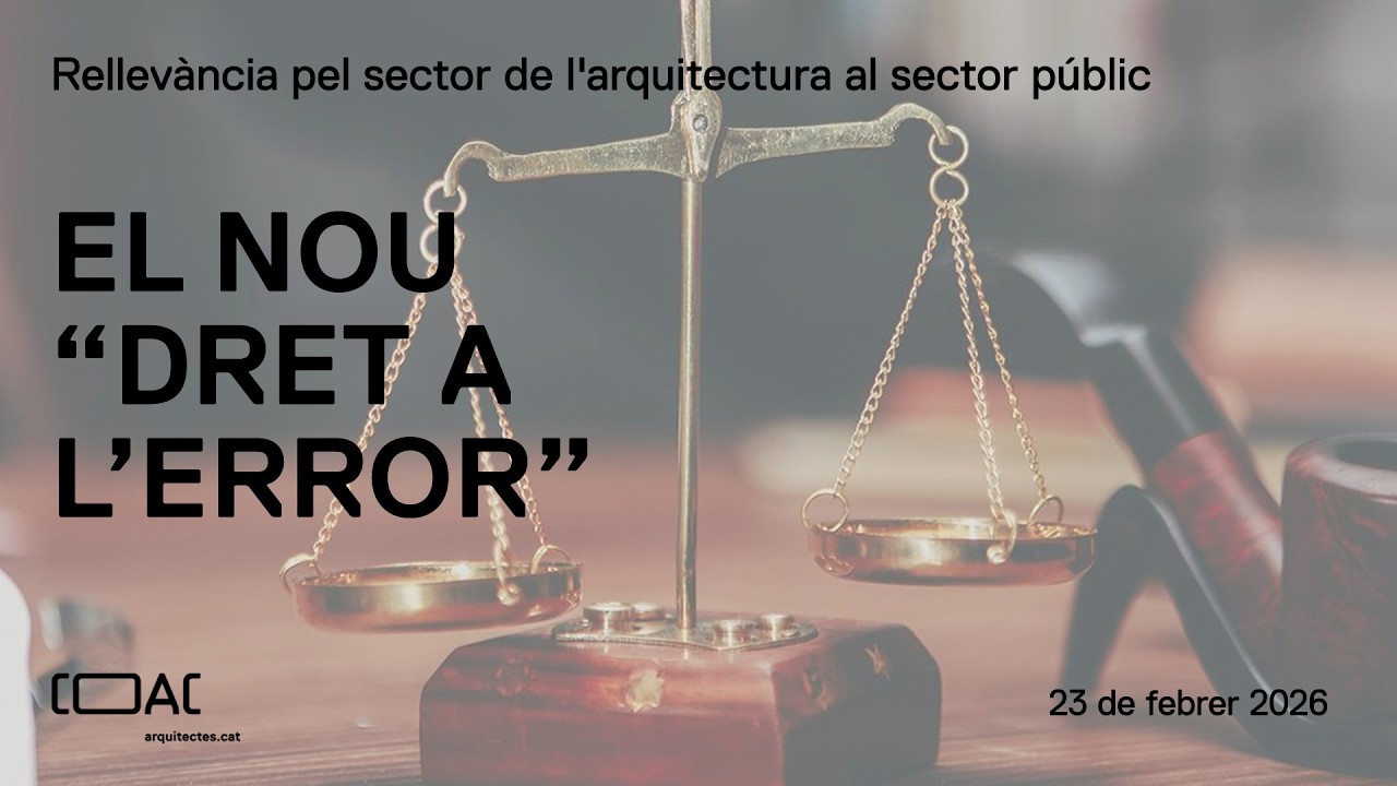 Dret a l'error i la rellevància pel sector de l'arquitectura, urbanisme i habitatge privat i públic