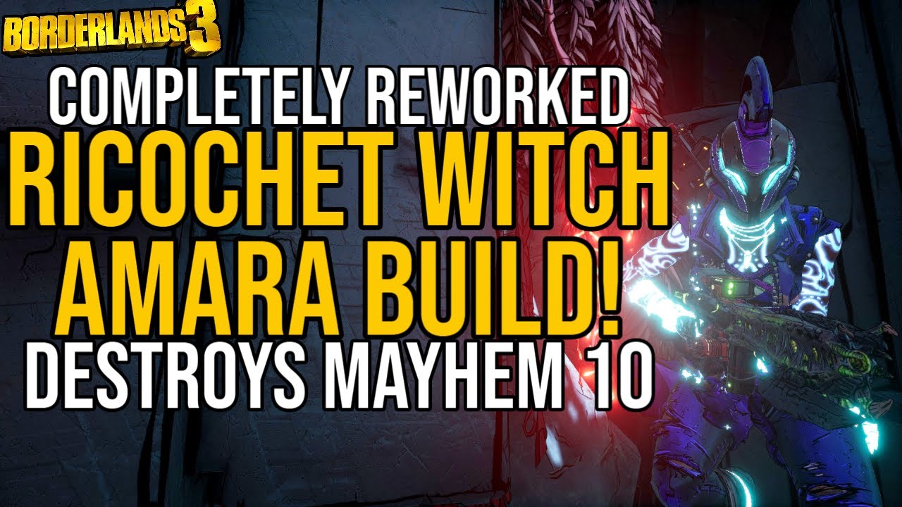 AMARA CRUSHES MAYHEM 10 (+GAMESAVE!) // Ricochet Witch Amara Build! // Borderlands 3