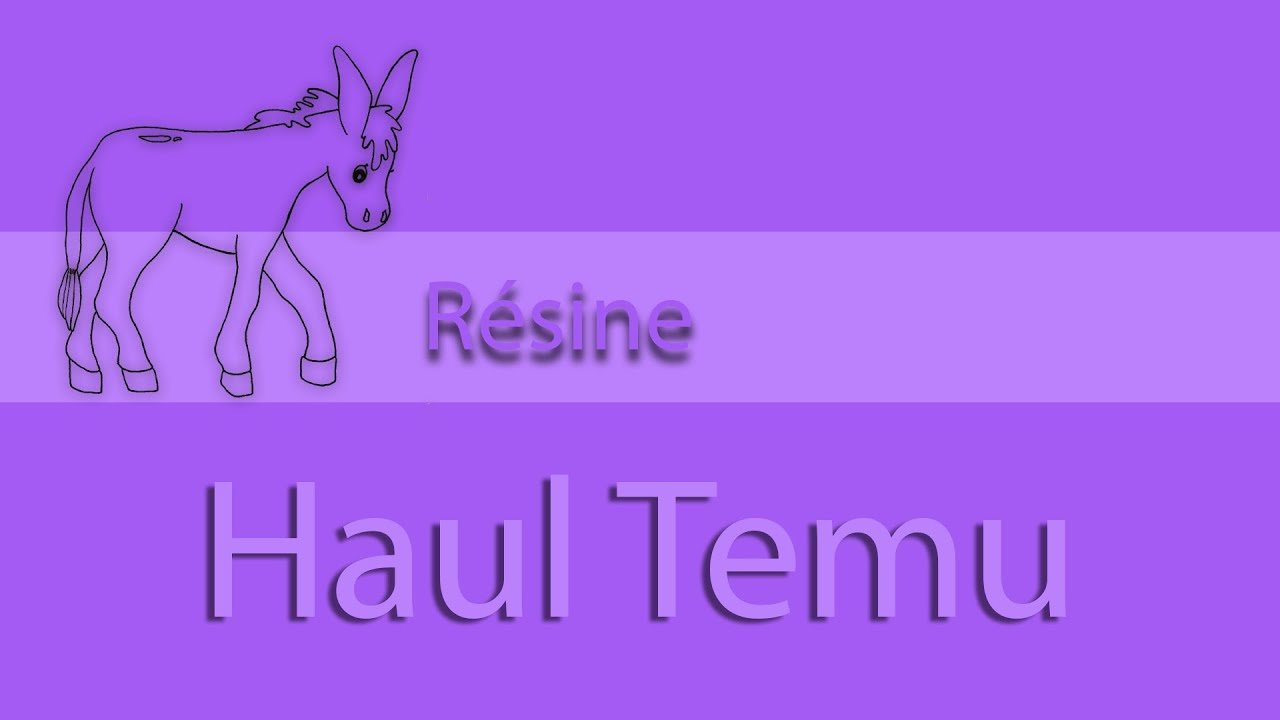 295 : vidéo du 15 + Haul spécial résine