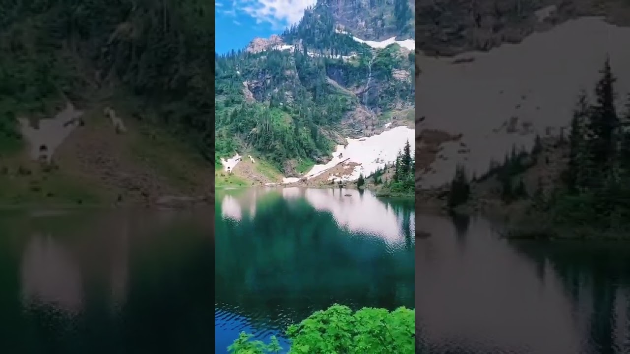 Lake 22 - Pristine Lake, backed with towering Mountains