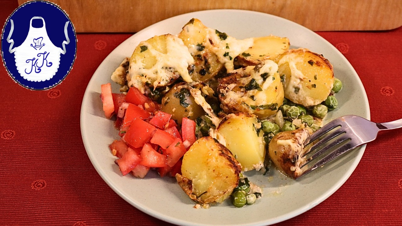 Airfryer Rezept für jeden Tag / In 20 Minuten fertig! Kartoffelgericht mit Käse