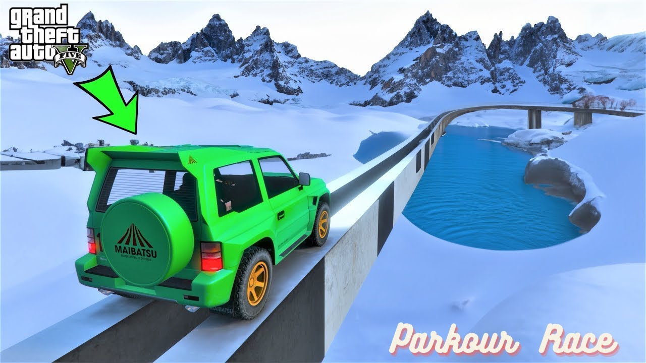 PARKOUR RACE IN GTA V #gtaonline @Hi5GAMER @Pokerface13 @HiTechTeluguGamer786 @ShivaGamingBoy1