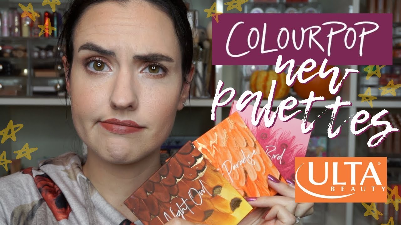 NEW Ulta Exclusive ColourPop Palettes | Love Bird, Bird of Paradise & Night Owl Swatches
