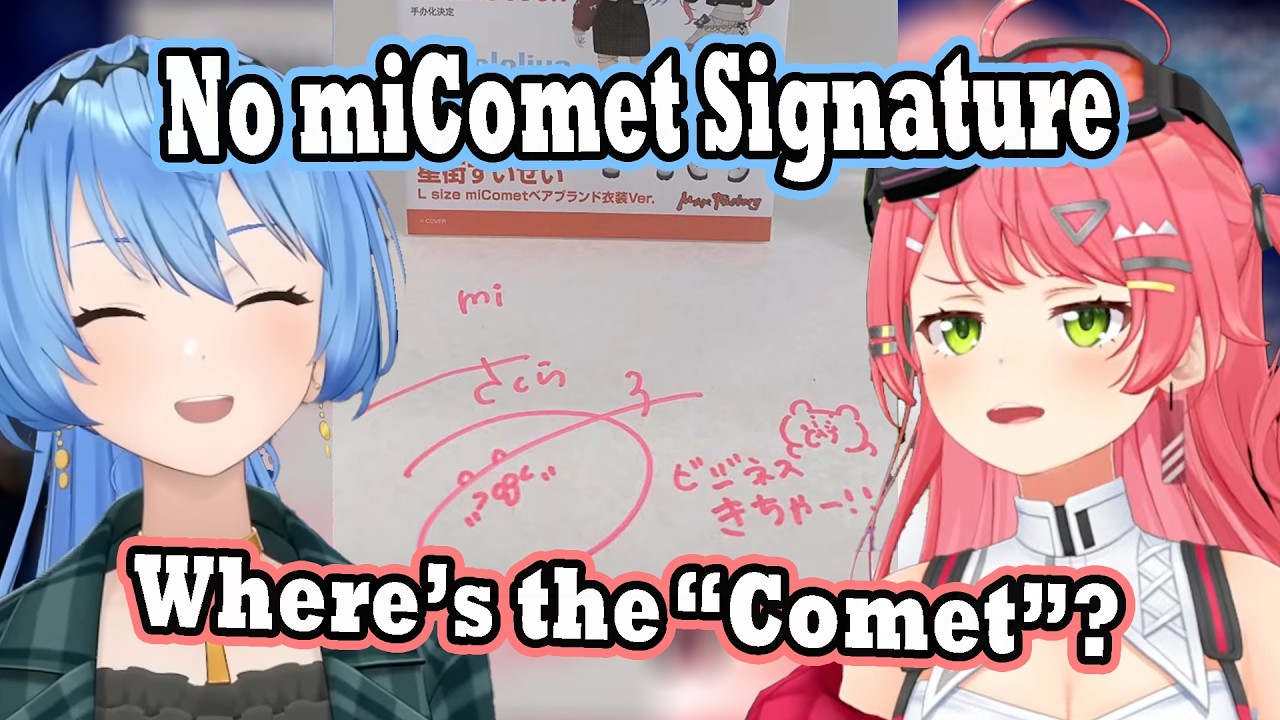 Miko & Suisei Tried to Leave Space for Each Other’s miComet Signature and They Both Missed It