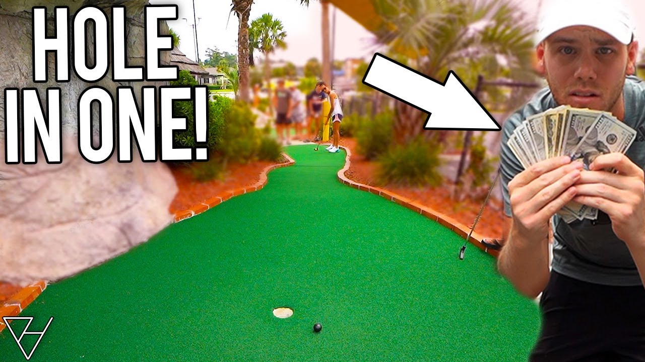 $1800 Mini Golf Competition - Lucky Hole In Ones!