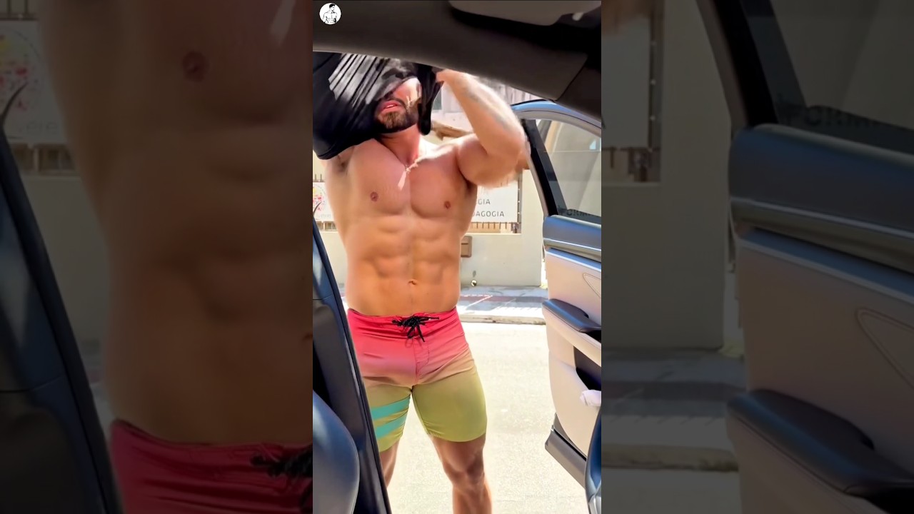 From Ride to Ripped | Abs on Display 💪🚘 #youtubeshorts #shorts